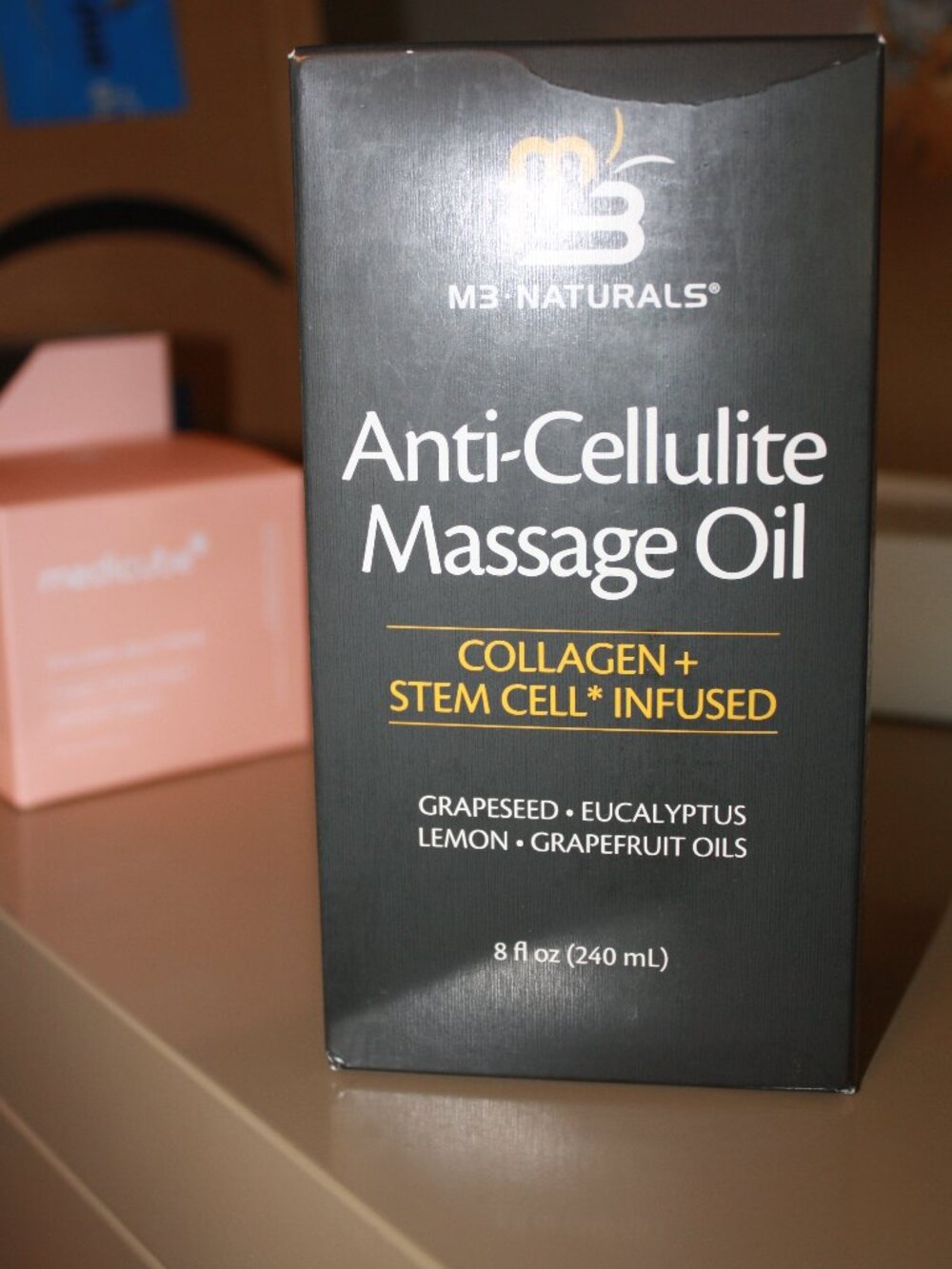 M3 Naturals Anti Cellulite Massage Oil, New in box, 8 oz.